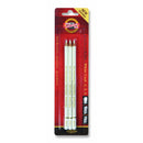 KOH-I-NOOR White Charcoal Pencils - Set of 3 (Asst Hardness)
