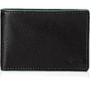Buxton Genuine Leather Front Pocket Slimfold with RFID Lining Wallet - Black