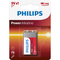 Philips 9V Power Alkaline Battery / Pack of 1