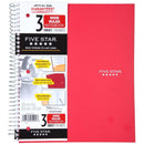Mead Five Star 3 Subject Wide Ruled 150 Sheets Spiral Notebook - A4