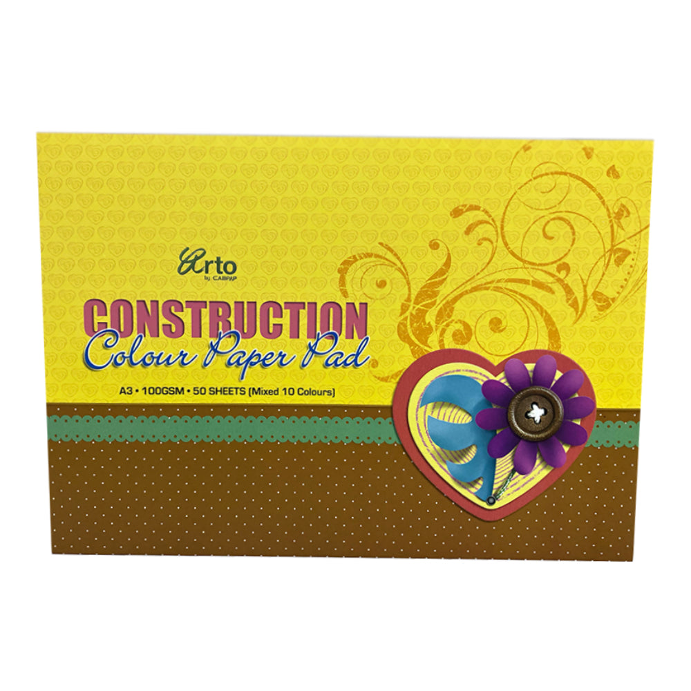 CampAp A3 Construction Paper Pad - 50 Sheets