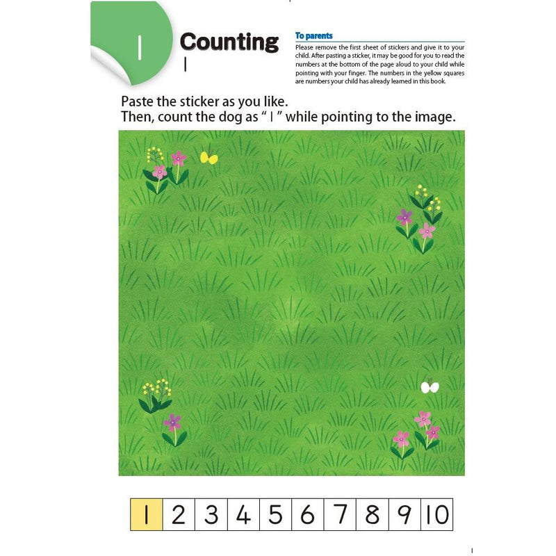 Kumon Counting With Stickers 1-10 (Ages 2+)