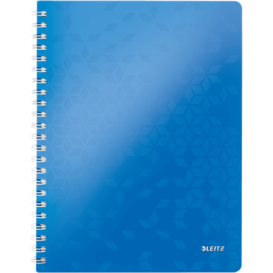 Leitz Spiral Notebook Lined 80 Sheets PP Cover A4