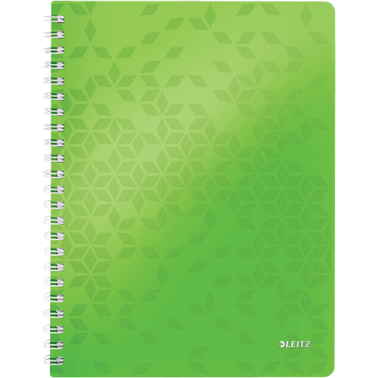 Leitz Spiral Notebook Lined 80 Sheets PP Cover A4