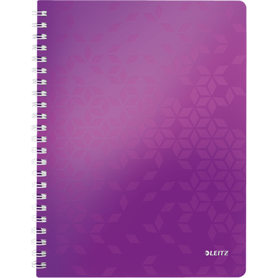 Leitz Spiral Notebook Lined 80 Sheets PP Cover A4