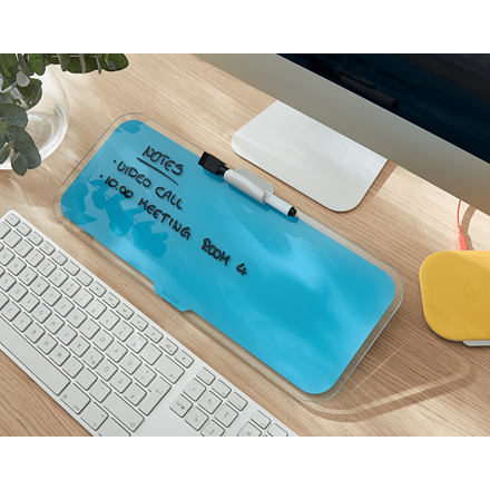 Leitz Cosy Glass Desk Notepad Desktop Memo Board 38x15 cm