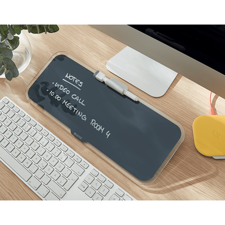 Leitz Cosy Glass Desk Notepad Desktop Memo Board 38x15 cm