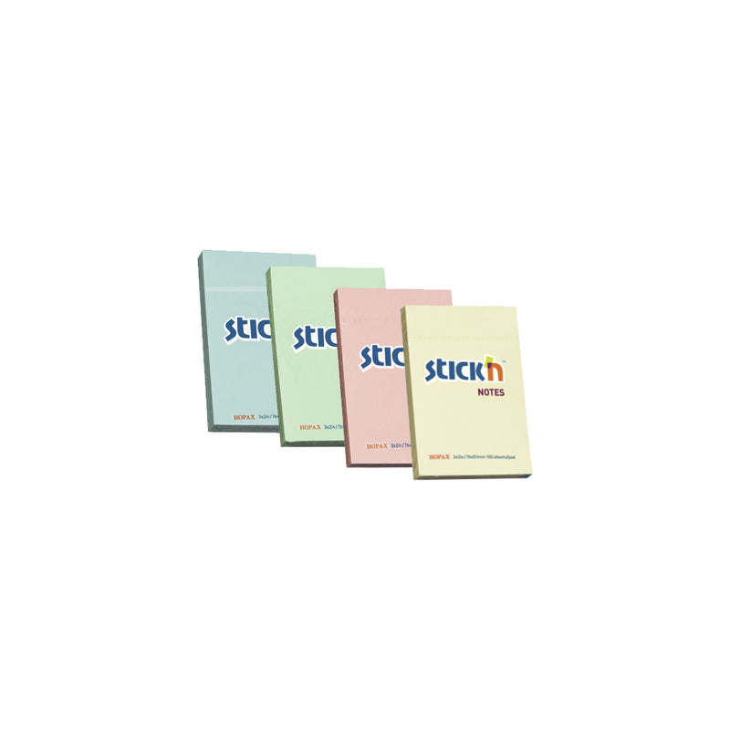 Hopax Stick'n Notes 2" x 3" - Pack of 4 Colored