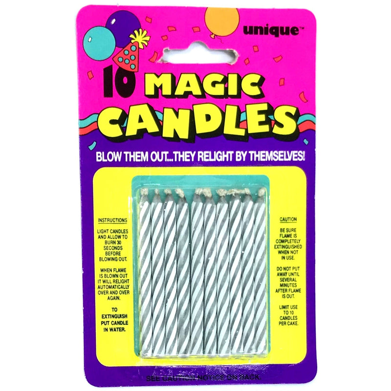 Unique Magic Candles White - Pack of 10
