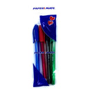 Paper Mate InkJoy 100 Capped Ball Pen with 1.0 mm Medium Tip - Assorted Standard Colours, Pack of 4