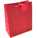 IG Design Group M Paper Craft Glitter Gift Bag  30x25x13cm