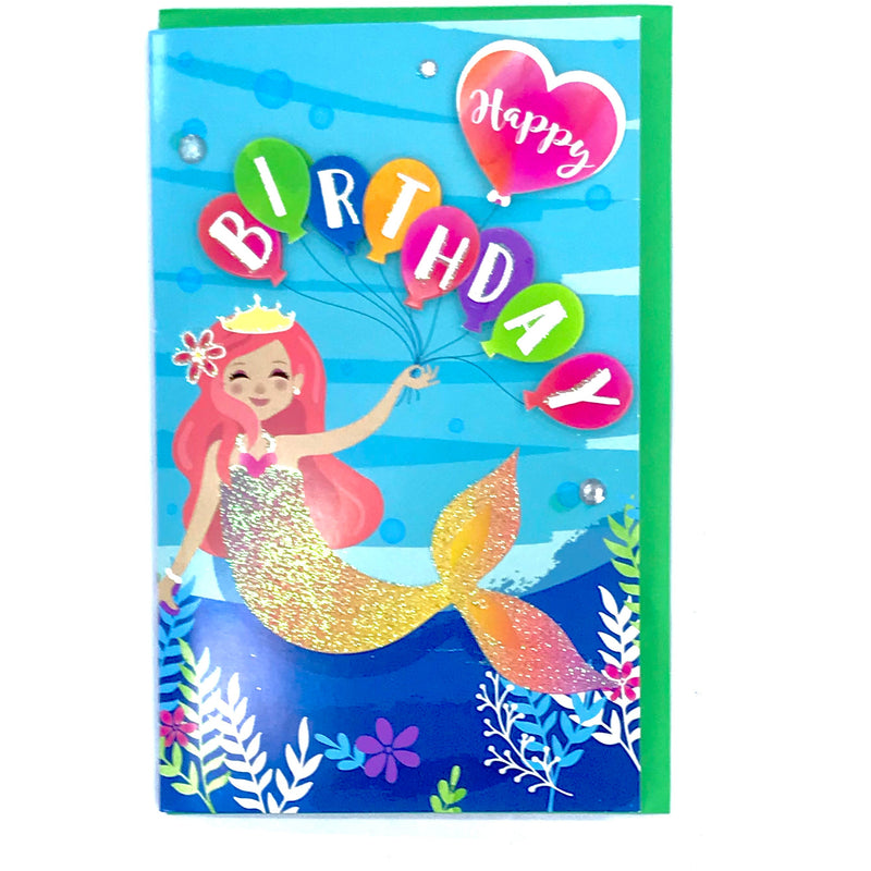 Paper Craft Birthday Greeting Card 20x12cm with Envelope