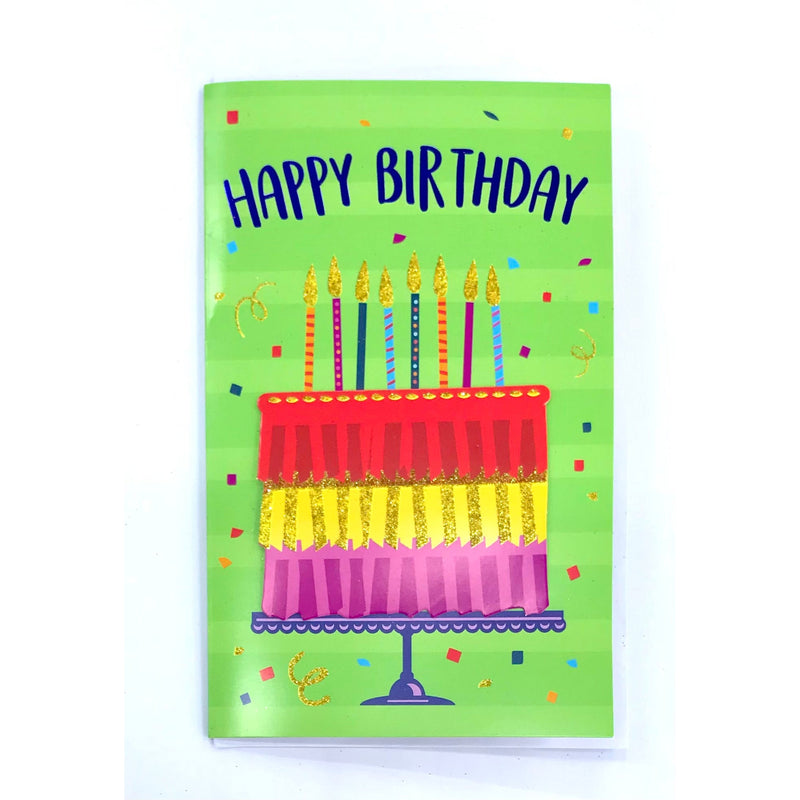 Paper Craft Birthday Greeting Card 20x12cm with Envelope