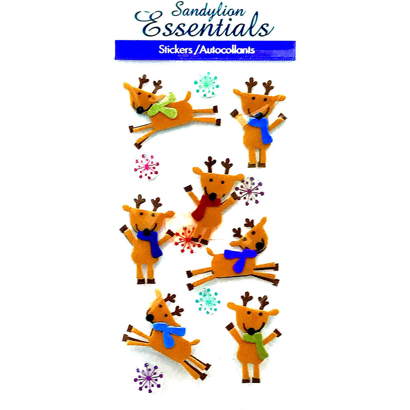 Limited Edition Sandy Lion Essentials Christmas Dimensional Stickers