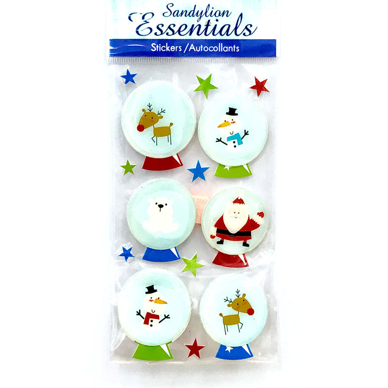 Limited Edition Sandy Lion Essentials Christmas Dimensional Stickers
