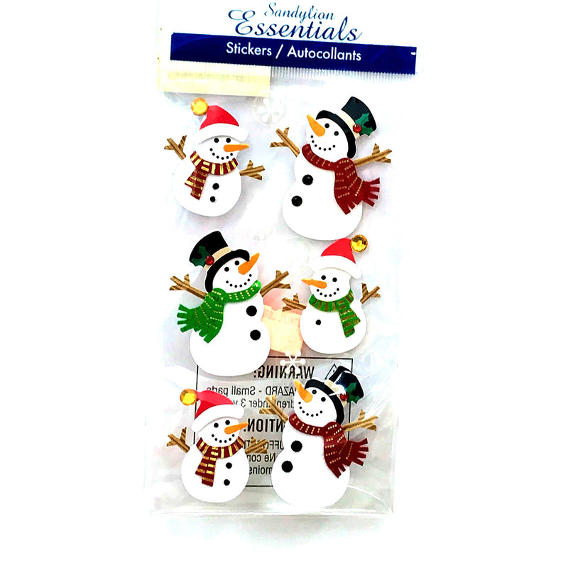 Limited Edition Sandy Lion Essentials Christmas Dimensional Stickers