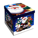 صندوق تخزين كريسماس مبطن و ملون ٣٨×٣٨×٣٨ سم 