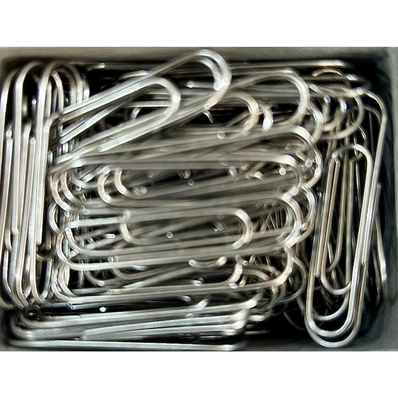 Square 32mm Steel Paper Clips - Box of 100