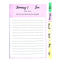 Jude's Creativity Rainbow Pastel  2024 Daily Agenda with Monthly Tabs - A5