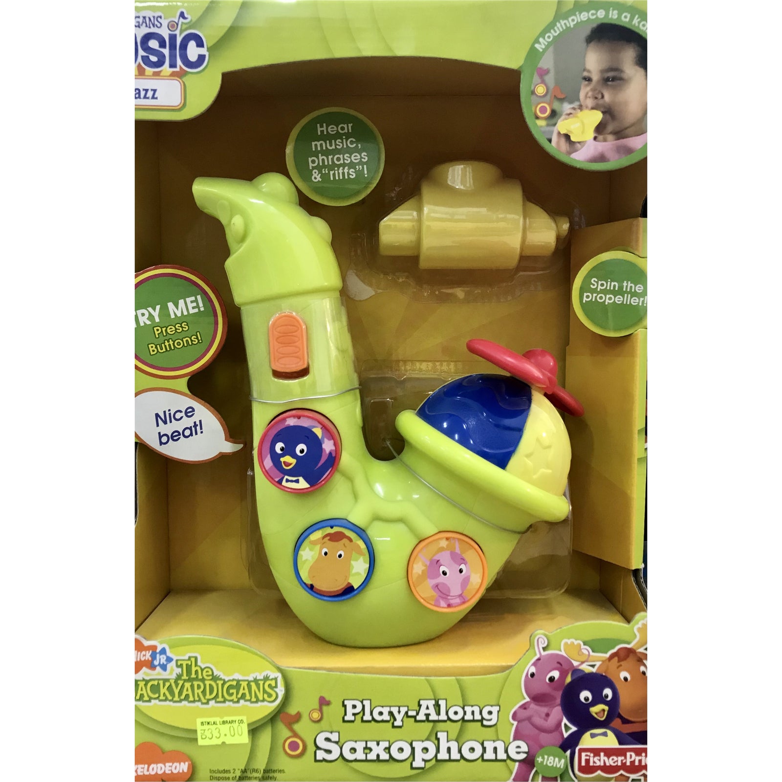 Saxophone Backyardigans Fisher Price The Backyardigans Saxophone Instrument – Istiklal Library