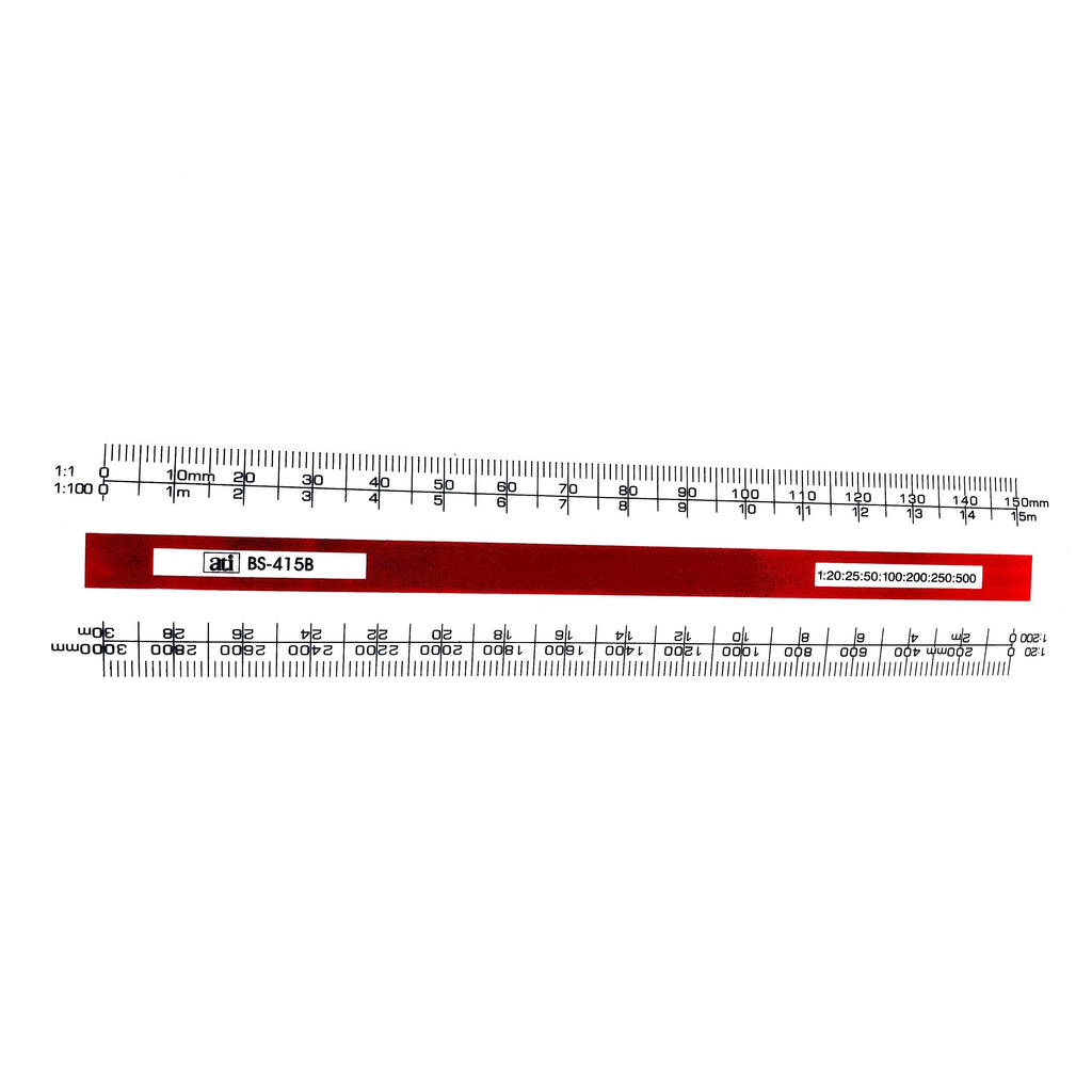 Flat Beveled Ruler ATI 4 Bevel Flat Scale Ruler - 15cm – Istiklal Library