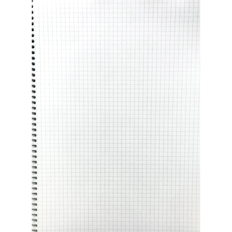Sinarline 5mm Squares Quad Grid Spiral Notebook A4