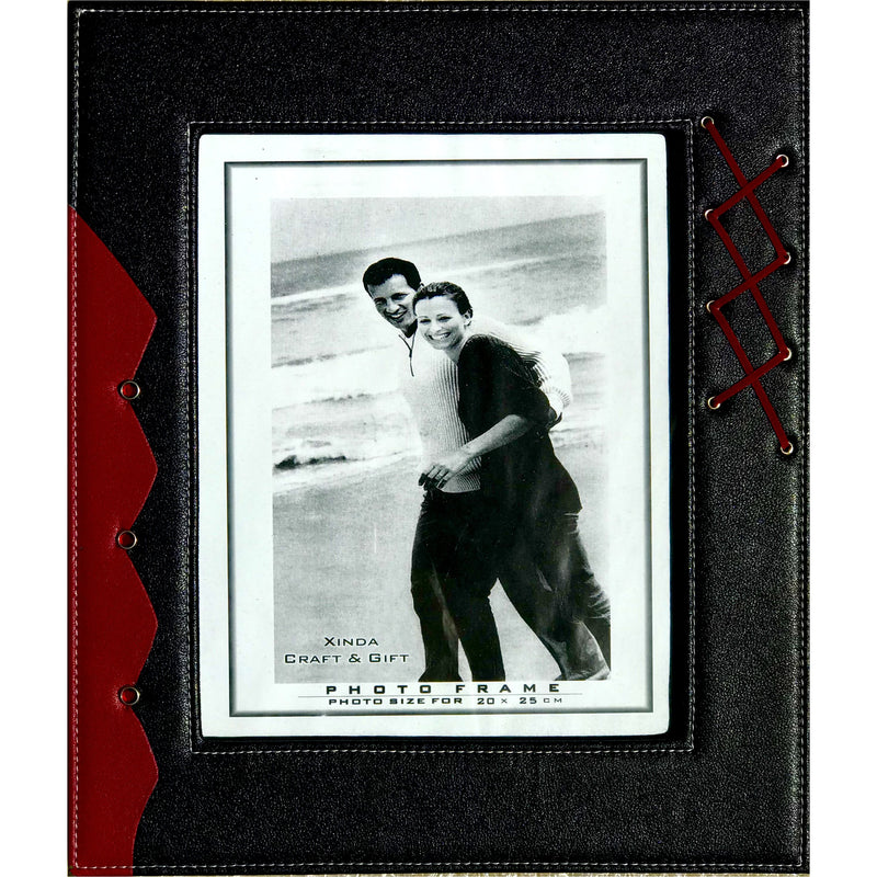 Leather-Style 13x18 cm Desk Photo Frame