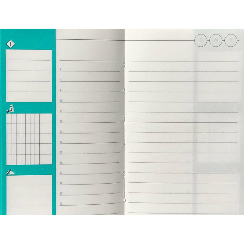 A4   دفتر يوميات مع مطاطة ٧٠ غم باسيل نوتا ١٢٠ ورقة
