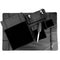 Fineline Leather-Style Office Desk Set 6 pcs - Black