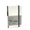 Notes & Dabbles Flynn White Hard Cover Plain Journal with Pen Holder - A6