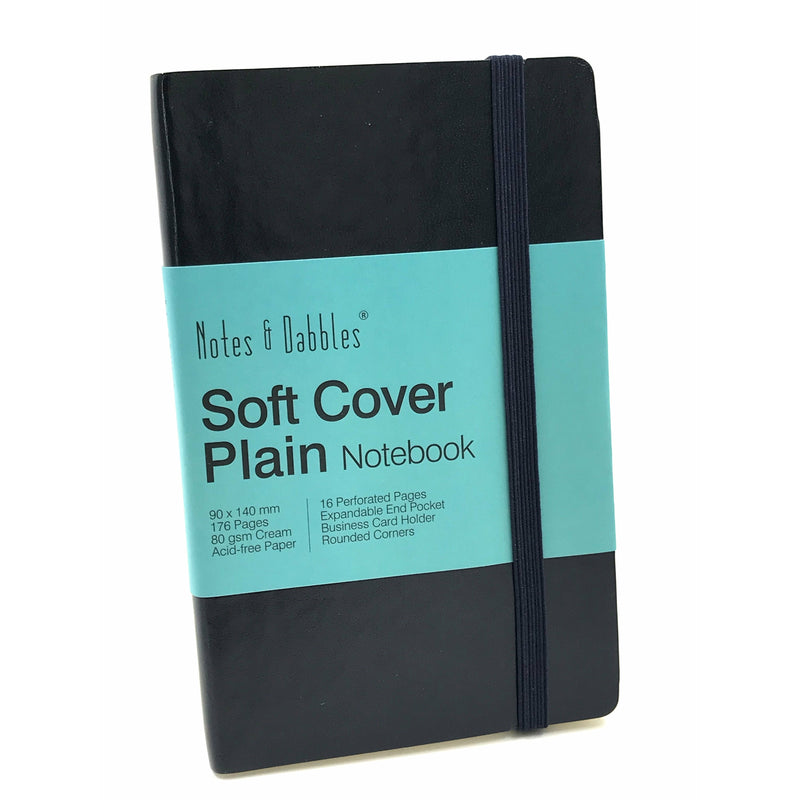 Notes & Dabbles Vintage Plain Notebook Journal Soft Cover  - A6