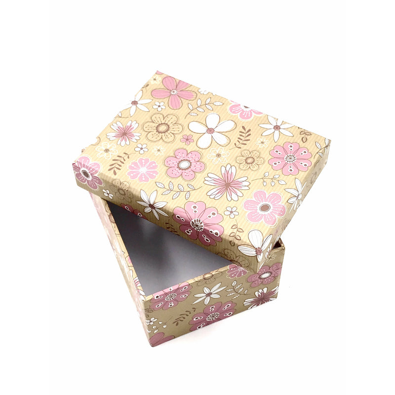 Eurowrap Kraft Small Gift Box with Lid 12x9x6 cm