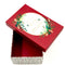 صندوق هدايا مستطيل مع غطاء ملون مطبوع كريسماس 