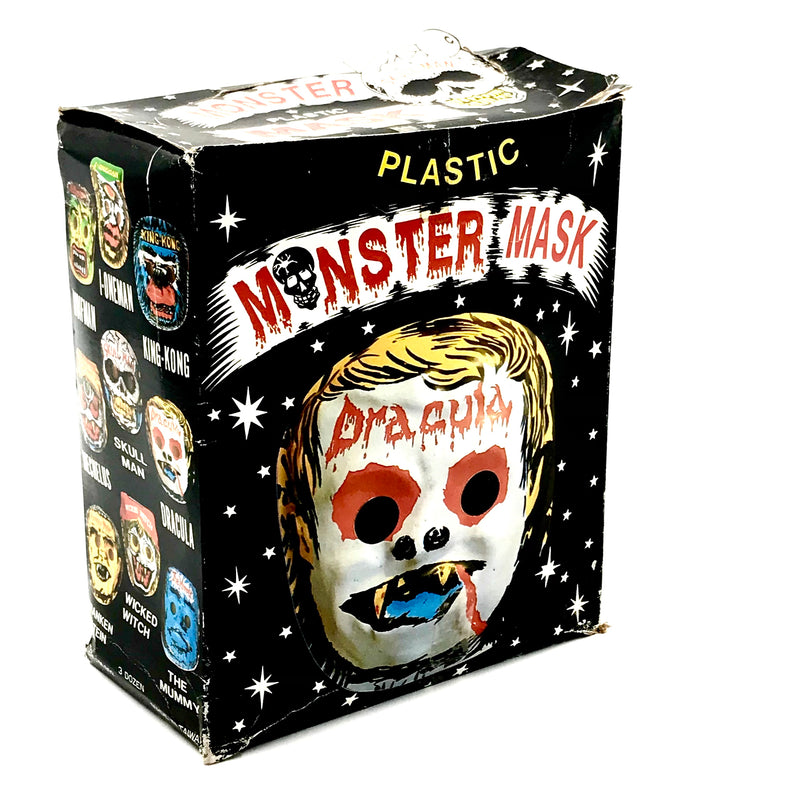 Assorted Plastic Monster Masks Economy Box Pack of 36