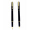 Parker Rialto 88 Gold Plated Lacq Black GT Fountain & Ballpoint Pen Set - Parker Collector's