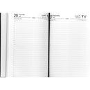 Bassile 2024 Hard Cover Daily Diary Silver Edge A5 - Assorted Colors