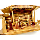Christmas Manger Wood Nativity Scene 27x17x10 cm