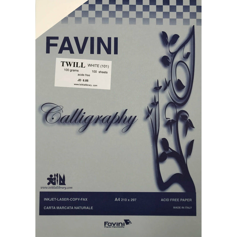 Favini Twill White 100g Paper A4 - Pack of 100 Sheets