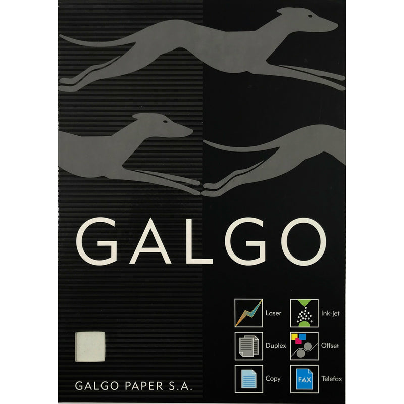 Galgo Laid Ash Natural Fibre Water-Marked 120g Paper A4 - Pack of 100 Sheets