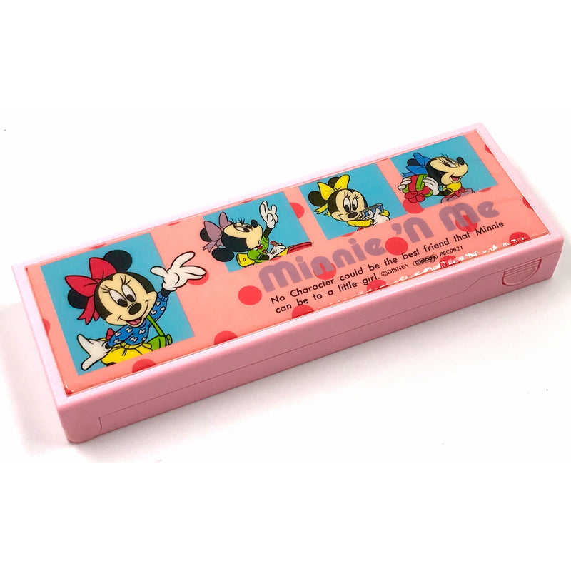 Melody Retro Mickey & Minnie Push Button Pencil Case 24x9x3 cm  - Single Button