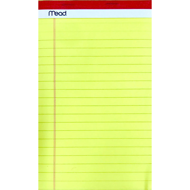 Mead 8x5" Yellow Legal Flip Pad - Pack of 4