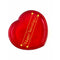 علبة اكريليك شفاف و ملون شكل قلب ١٥×١٥×٣،٥ سم