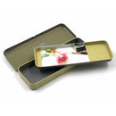 Double Tier Metal Tin Case Storage Box 20.5x8x2.5 cm