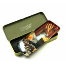 Double Tier Metal Tin Case Storage Box 20.5x8x2.5 cm