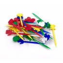 Party Time 7cm Food Picks Assorted Colours - Pack of 30