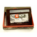 RFID محفظة نقود و بطاقات جلد طبيعي مع بطانة

