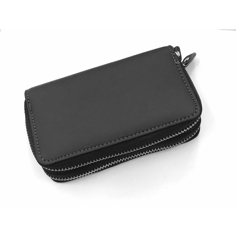 Special Offer Leather-Style Double Zipper Key Wallet  14x8x4cm