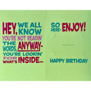 UK Greetings General Birthday Greeting Card 19x12 cm with Gift Card Inserts & Envelope