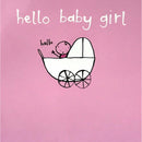 UK Greetings New Baby Girl Greeting Card 16x16 cm with Envelope