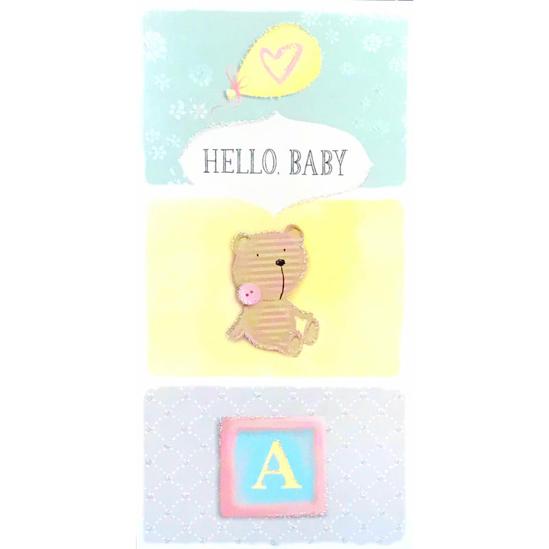 UK Greetings New Baby Money Wallets Greeting Card 18x9 cm with Envelope